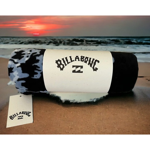 Billabong Palmer Swim Surf Beach Towel 63x31.5 Tropical Pattern Fast Shipping - Picture 10 of 12